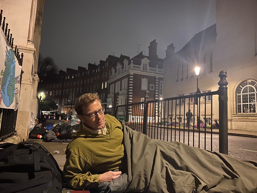 The Haileybury Society London Sleepout in support of Arm in Arm