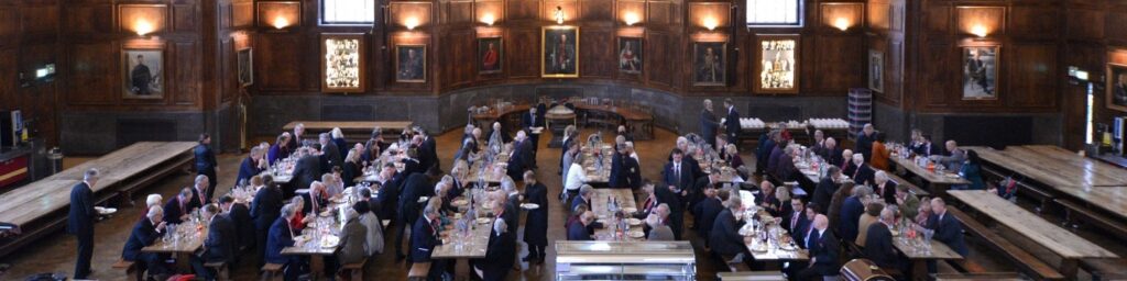 Image of pupils in the dining hall at Haileybury