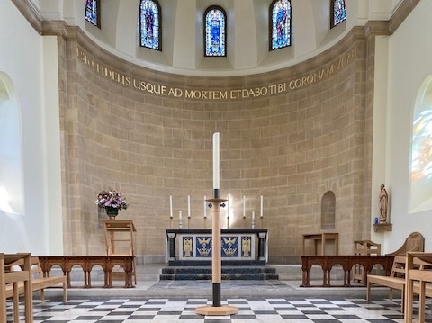 Image of the altar in the Chapel Haileybury