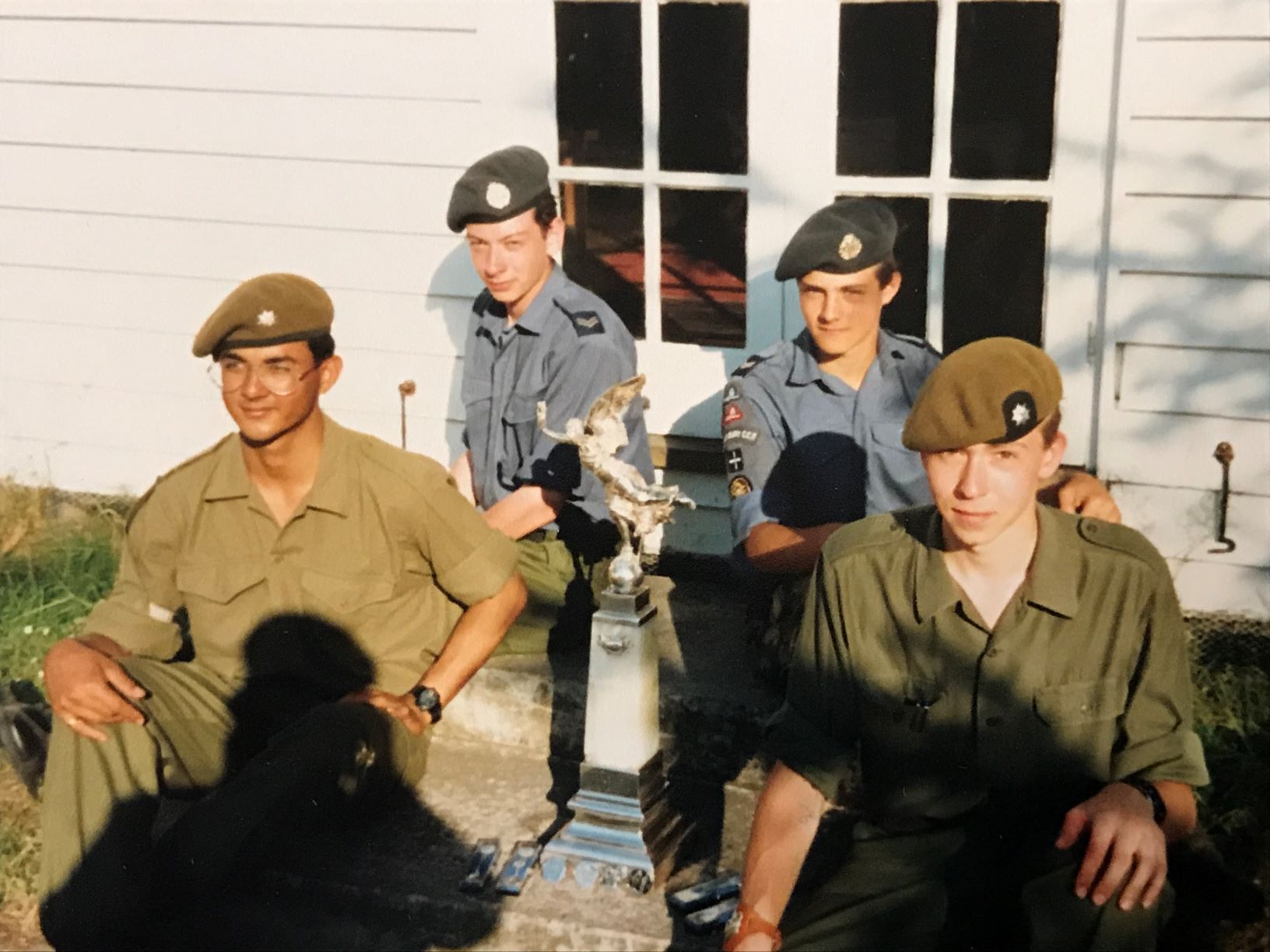 Image of Haileybury shooting team which won at Bisley in 1990