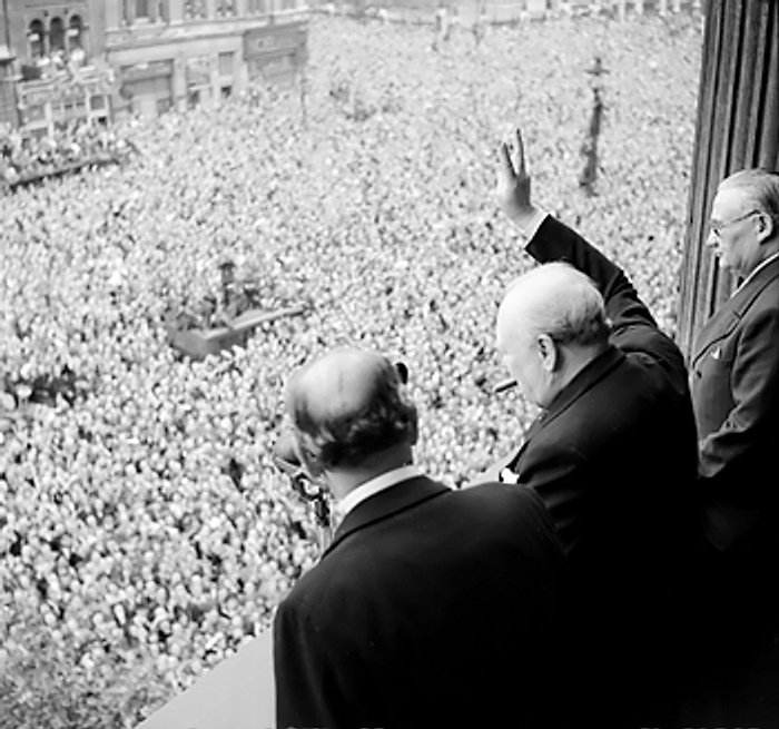 Churchill on VE Day