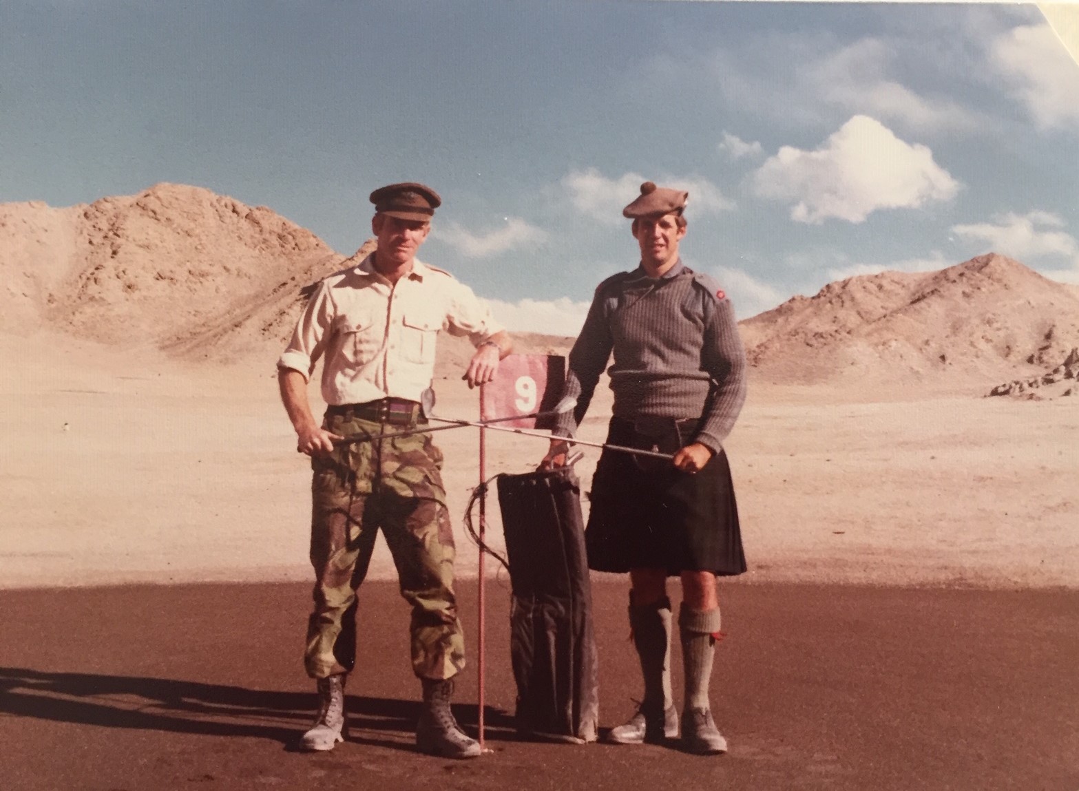 Malcolm McVittie (E 60) on world's highest golf course