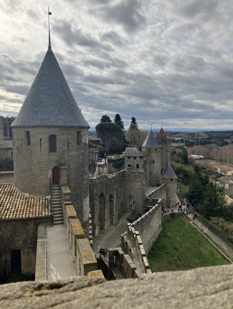 Overlooking the plain of Aude from Carcassonne's walls