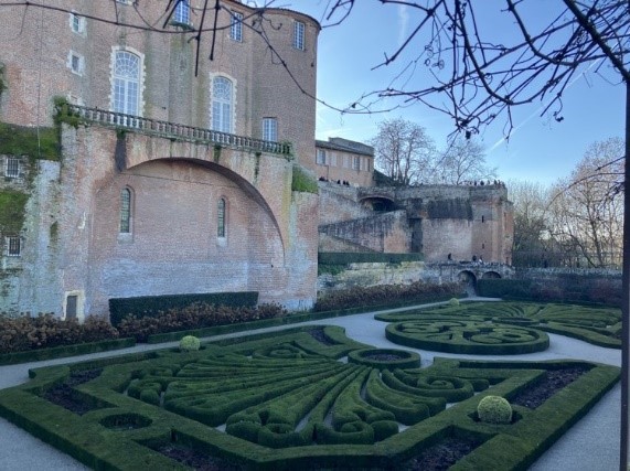 Gardens in the bishop's palace, Albi