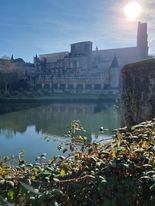 view of the cathedral and museum, Albi