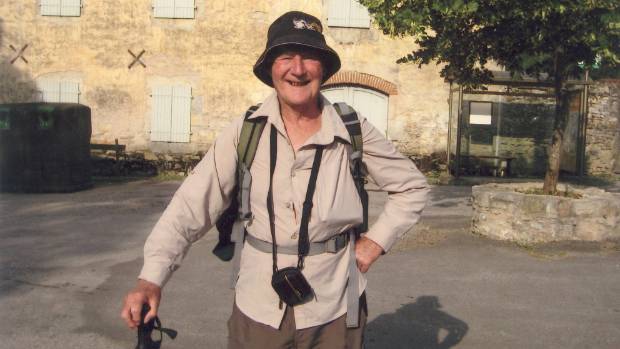 Len Bayliss (B 41) on a holiday hike in France