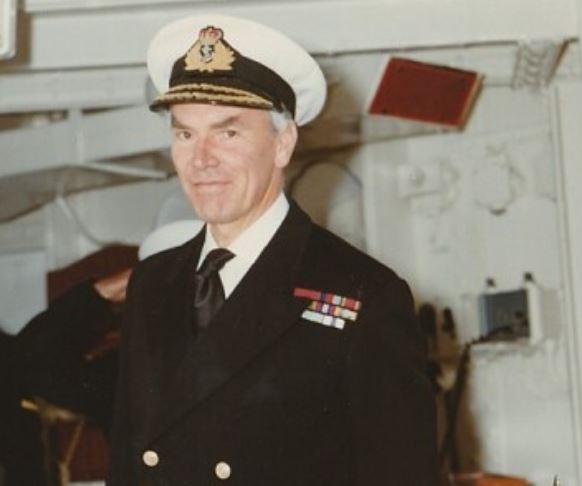 Rear Admiral Derek Satow, CB, RN (E 37)