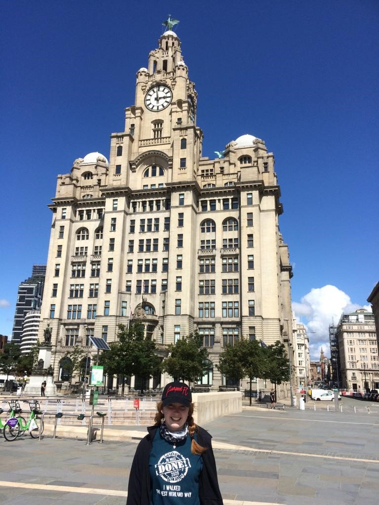 Ellie Owen at the Liver Building Liverpool